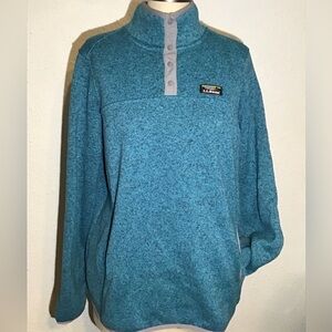 L.L. Bean fleece pullover jacket size XL
